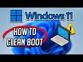 How To Clean Boot Windows 11/10 PC | Fix Software / Game Crash | Reduce Startup Time [2024]