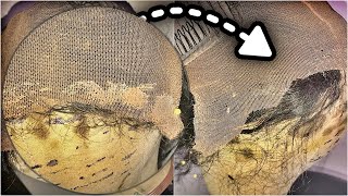 How To Clean Heavy Residue Off Of Your Lace WITHOUT Washing Your Wig!! Quick & Easy
