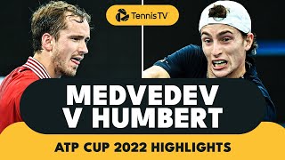 Daniil Medvedev Battles Ugo Humbert In EPIC | ATP Cup 2022 Highlights