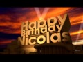 Happy Birthday Nicolas