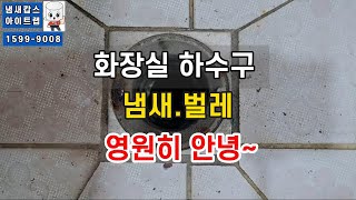 화장실 하수구 나사형 아이트랩 설치방법. 싱크대냄새 세탁기냄새 베란다 우수관냄새 배수구냄새, 벌레 차단 및 제거, 아이트랩으로 근본원인을 100%완벽해결  한번설치로 반영구적.