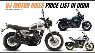 QJ Motor Bikes Price List in India 🇮🇳 250cc | 300cc | 400cc | 500cc 🔥