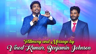 Testimony and Message By Vinod kumar, Benjamin Johnson || Vizag Miracle State Mega Youth Fest 2023