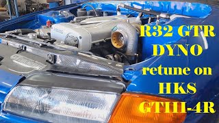 R32 Skyline GTR Dyno Retune on new HKS GTIII-4R Turbo @ Trilogy Performance