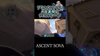 アセントソーヴァのA設置阻止ダブルショックダーツ3 #shorts #valorant #sova #ascent