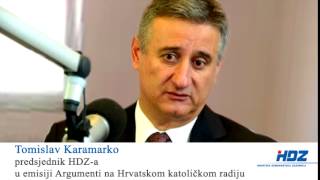 Predsjednik Tomislav Karamarko - intervju - Argumenti - HKR (11.11.2014.)