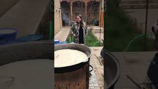 The process of cooking Sumalak