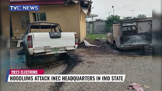 Hoodlum Attack Inec Headquarters In Imo State (See Video)