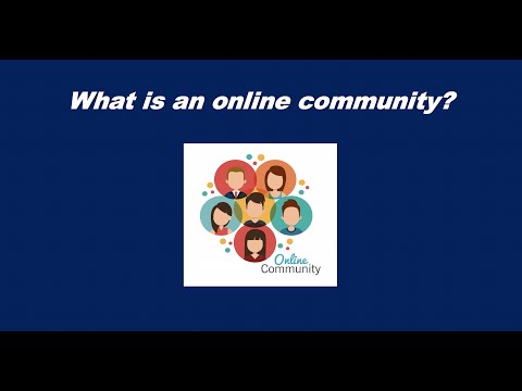 What are some examples of online communities?