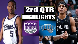 Orlando Magic vs Sacramento Kings 2nd QTR GAME HIGHLIGHTS | March 23 | 2024 NBA Season