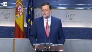 Rajoy  avisa a Sánchez de que si se mantiene en el no se repetirán las elecciones