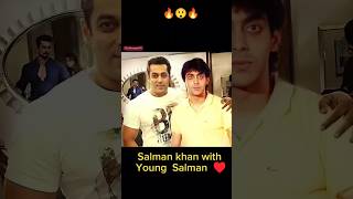 SAlMAN KHAN  ♥️ with young Salman Khan Special Status 👈😲❤️👈|| #shorts #tiktok  #salmankhan