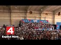 Kamala Harris holds rally at Detroit Metro Airport