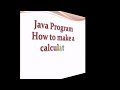 How to make a calculator in BlueJ