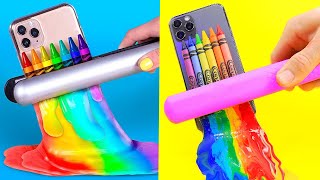 TRYING 12 FUNNY PRANKS AND LIFE HACK WITH CRAYONS By 5 Minute Crafts
