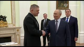 Slovak Prime Minister Robert Fico arrived in Russia.