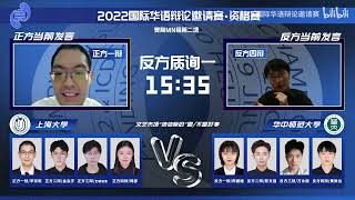 2022国际华语辩论邀请赛·资格赛 (复赛MN组第二场)： N上海大学 VS M华中师范大学 [文艺市场“集体怀旧”是/不是好事]