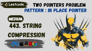 443. String Compression || Two Pointers Problem || In Place Pointer