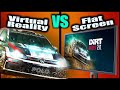 Dirt Rally 2.0 VR vs Flat Screen | WHAT IS FASTER?