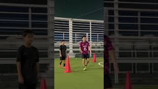 オフザボールの動きから縦突破#ドリブル #サッカー #soccer #football #footballskills