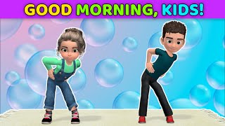 GOOD MORNING KIDS EXERCISE - NO JUMPING LIGHT WORKOUT