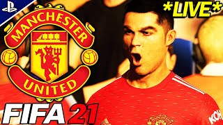 *LIVE* FIFA 21 MANCHESTER UNITED NEXT GEN CAREER MODE EP 4 | RONALDO SIIIIIII (PS5)