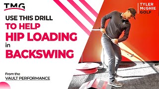 USE THIS DRILL TO HELP HIP LOADING IN BACKSWING