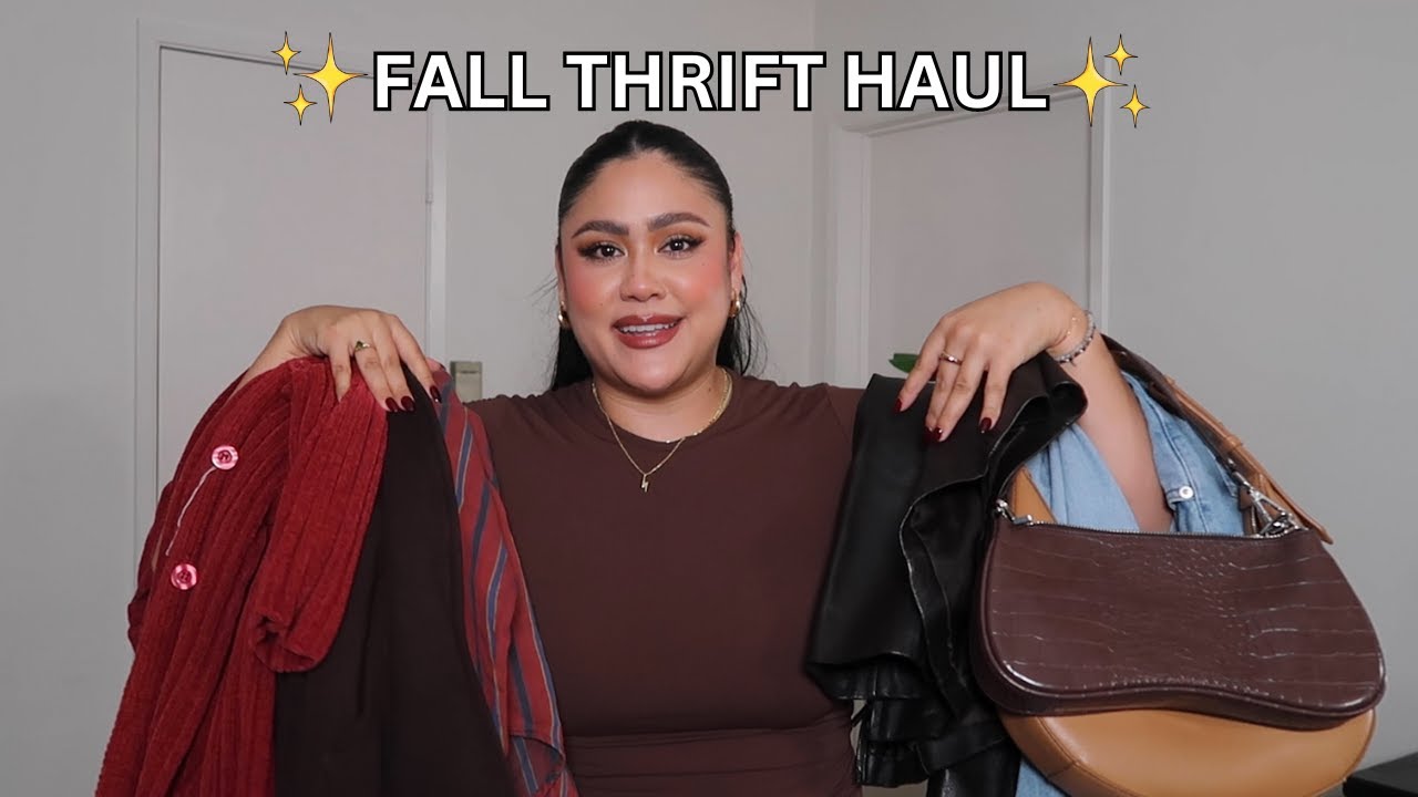 Fall Thrift Haul Fall Wardrobe Revamp Series Youtube