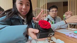 情人節Valentine's Day|DIY Workshop| 玫瑰永生花藍芽喇叭Peserved Flower Bluetooth Speaker|蝦碌情侶Halook.couple(1/2)