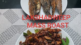 LAKSHADWEEP SPECIAL DRIED TUNA FISH (MASS) ROAST RECIPE #food #cooking ....😊👌👌