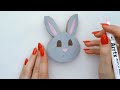 entertaining crafts with toilet paper rolls 🐰👀 easy to draw bunny moving its eyes easter diy idea