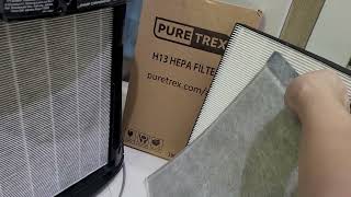 Cara ganti Filter udara Sharp Plasmacluster Air Purifier Review Puretrex air HEPA