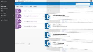 Assinging Roles in a Enterprise User Group IN Oracle Content and Experience Cloud