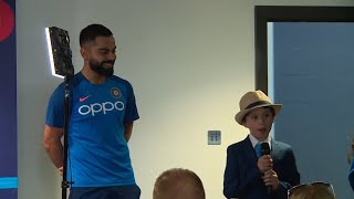Watch: Children take over Virat Kohli's press meet ahead of England match