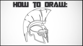 How To Draw a Spartan Helmet - Step By Step Drawing Tutorial