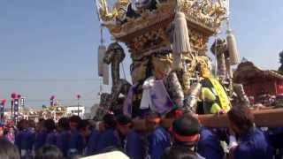 【本宮：御旅所屋台(熊見・丁・田井・宮田 )】魚吹八幡神社秋季例大祭2012