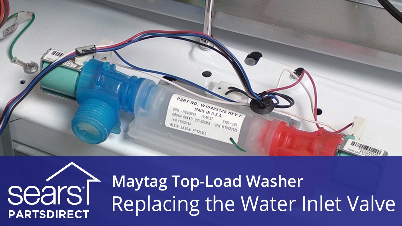 How To Replace The Water Inlet Valve On A Maytag Vertical Modular ...