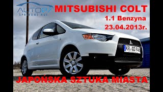 #AUTO27 - SPRZEDANY- TEST - MITSUBISHI COLT 1.1 ez2013r. Japoński pokaz miejskich możliwości.