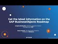 get the latest information on the sap business objects bi2025 and bi2027 roadmap