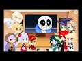 genshin impact mondstad vision holder lumine aether react to sans vs jevil male mc