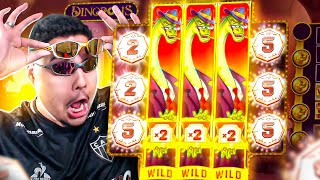 ALCANCEI O NIVEL MAXIMO NO SLOT DO DINOSSAURO? *forramos muito no DINOPOLIS!*