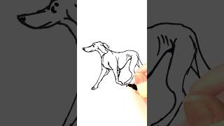 Saluki lineart #lineart #drawwithme #animalartist #lineartdrawing #lineartist #dogartist #saluki