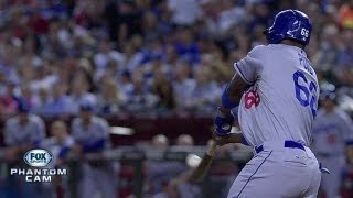 LAD@ARI: Puig drills a solo shot to center