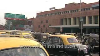 Old footage of New Delhi railway station and Paharganj