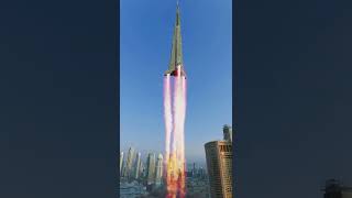 Dubai Burj khalifa rocket 🤔🤔🙄🙄#shorts