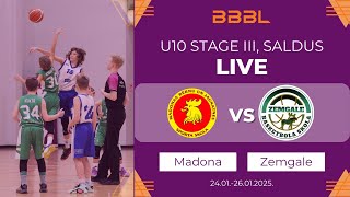 Madonas BJSS 2015 vs BS Zemgale 2015 | BBBL Boys U10