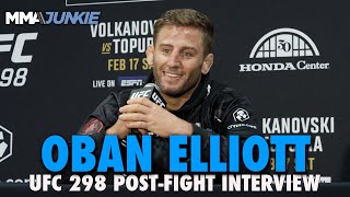 Oban Elliott Goes FULL WWE After "Mad Fight Week' Capped Off by Debut Win | UFC 298