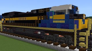 Minecrafting Tutorial - CSX 1897 Monon Heritage Unit Locomotive