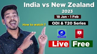 India vs New Zealand Live 2023 - New Zealand Tour of India 2023 Live Telecast Rights & all details