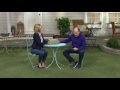 ED On Air Tavolo Floral Square Tabletop Fountain by Ellen DeGeneres on QVC